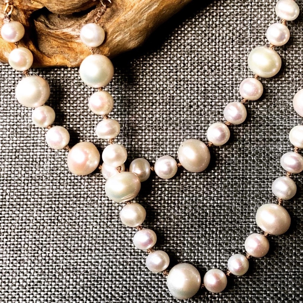 Dendrophilia&Dreams Pearl and driftwood necklace - Picture 5 of 5